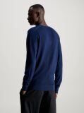 Blue Merino Wool Jumper  Men