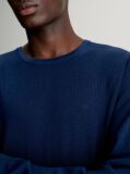 Blue Merino Wool Jumper  Men