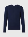 Blue Merino Wool Jumper  Men