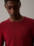 Red Merino Wool Jumper  Men