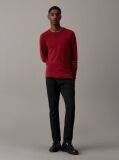 Red Merino Wool Jumper  Men