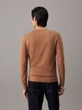 Brown Merino Wool Jumper  Men