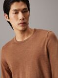 Brown Merino Wool Jumper  Men
