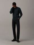 Green Merino Wool Jumper  Men