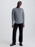 Grey Merino Wool Jumper  Men