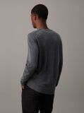 Grey Merino Wool Jumper  Men
