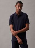 Blue Slim Stretch Pique Polo Shirt  Men