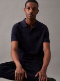 Blue Slim Stretch Pique Polo Shirt  Men