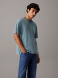 Blue Cotton Logo T-shirt  Men