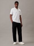 White Slim Piqué Tipping Polo Shirt  Men