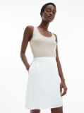 Beige Rib Jersey Tank Top  Women
