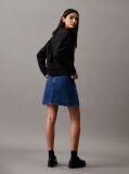 Black Cotton Logo Sweatshirt  Women