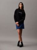 Black Cotton Logo Sweatshirt  Women