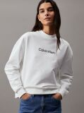 White Cotton Logo Sweatshirt  Women