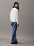 White Cotton Logo Sweatshirt  Women