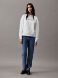 White Cotton Logo Sweatshirt  Women