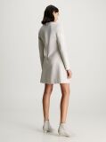 Beige Crepe Long Sleeve Mini Dress  Women