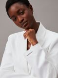 White Cotton Twill Tailored Blazer  Women