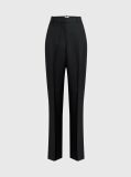 Black Essential Slim Straight Pants  Women