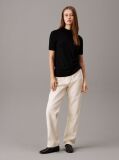 Black Slim Merino Mock Neck Jumper  Women