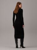 Black Slim Wool Bodycon Dress  Women