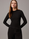 Black Slim Modal Top  Women