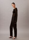 Black Slim Tapered Chino Trousers  Women