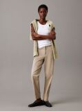 Beige Slim Tapered Chino Trousers  Women
