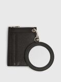 Black Snakeskin Zip Around Wallet  Women