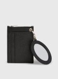 Black Snakeskin Zip Around Wallet  Women