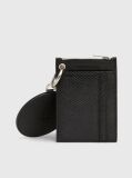 Black Snakeskin Zip Around Wallet  Women