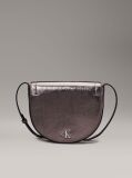 Silver Metallic Crossbody Bag  Women