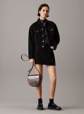 Silver Metallic Crossbody Bag  Women