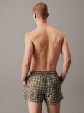 Green Short Drawstring Swim Shorts - CK Monogram  Men