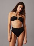 Black High Waisted Bikini Bottoms - CK Wire  Women