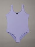 Purple Girls Swimsuit - CK Monogram  Girls