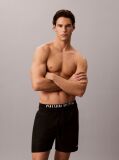 Black Double Waistband Swim Shorts - Intense Power  Men