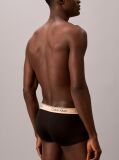 Black 3 Pack Low Rise Trunks - Microfibre Stretch  Men