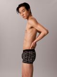 Black Low Rise Trunks - Graphic Monogram Microfibre Stretch  Men