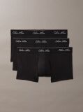Black 3 Pack Low Rise Trunks - Icon Cotton Stretch  Men