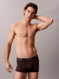 Black 3 Pack Low Rise Trunks - Icon Cotton Stretch  Men