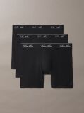 Black 3 Pack Boxer Briefs - Icon Cotton Stretch  Men