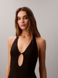 Black Plunge Swimsuit - CK Tailored  Women