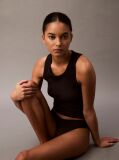 Black Low Rise Thong - Icon Logo Lace  Women
