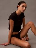 Black Low Rise Bikini Briefs - Icon Logo Lace  Women