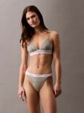 Grey Triangle Bra - Cotton Modal Rib  Women