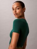 Green Shapewear Short Sleeve Top - Icon  Women