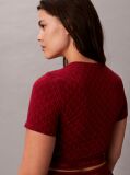 Κόκκινο Κοντομάνικο Τοπ - Icon Shapewear Logo  Γυναίκα