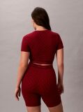 Κόκκινο Κοντομάνικο Τοπ - Icon Shapewear Logo  Γυναίκα