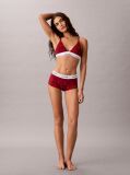 Red Lightly Lined Triangle Bralette - Icon Cotton Modal  Women